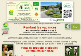 Visite ferme pédagogique du Lieu Roussel